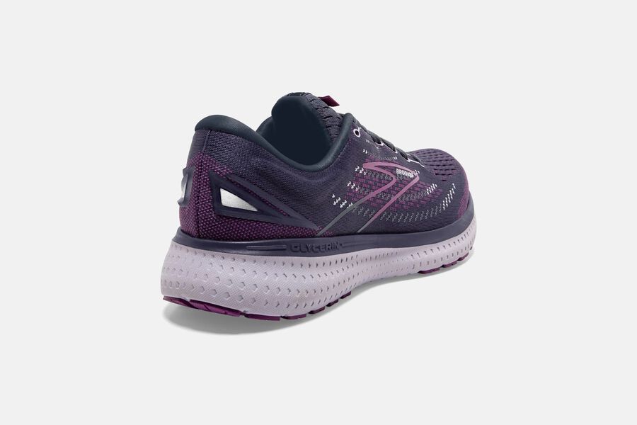 Brooks Glycerin 19 Road Running Shoes Womens Black/Purple 219473-TLX